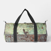 古い絵を描錆び戸 ダッフルバッグ (正面)