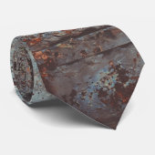古い絵を描錆び戸 ネクタイ (ロール)