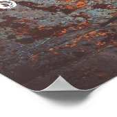 古い絵を描錆び戸 ポスター (角)