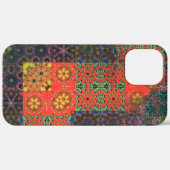 古い緑とサンゴから茶色の万華鏡のように千変万化するパターンモザイク Case-Mate iPhoneケース (裏面 (横))