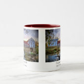 "古い緑家族の製造所" ツートーンマグカップ (中央)