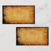 古い羊皮紙の名刺のブランクの(文字を加えて下さい) ~ 名刺 (正面/裏面)