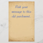 古い羊皮紙の文房具 便箋 (正面)