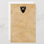 古い羊皮紙の海賊印 便箋 (正面/裏面)