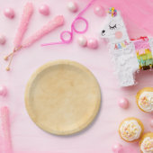 古い羊皮紙の背景によって汚されるまだらにされた一見 ペーパープレート (パーティー)