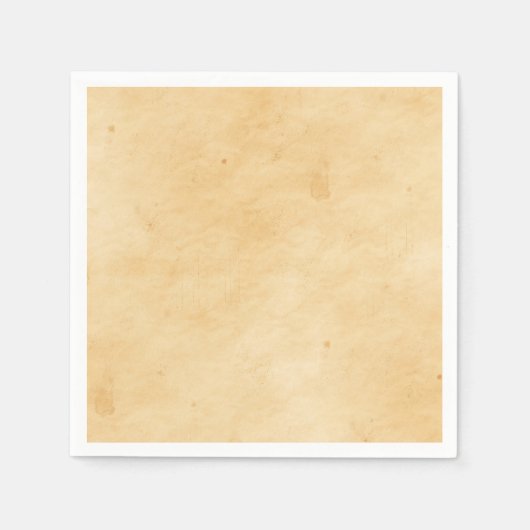 古い羊皮紙の背景に汚れた斑模様 スタンダードカクテルナプキン (正面)