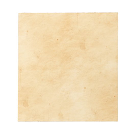 古い羊皮紙の背景に汚れた斑模様 ノートパッド (正面)