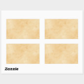 古い羊皮紙の背景に汚れた斑模様 長方形シール (シート)