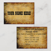 古い羊皮紙の~ 名刺 (正面/裏面)