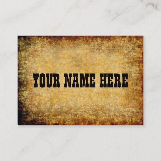 古い羊皮紙の~ 名刺 (正面)