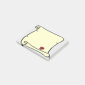 古い羊皮紙巻スタイル ポストイット (アングル)