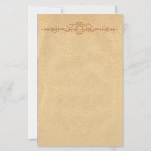 古い羊皮紙(オーナメント文房具) 便箋 (裏面)