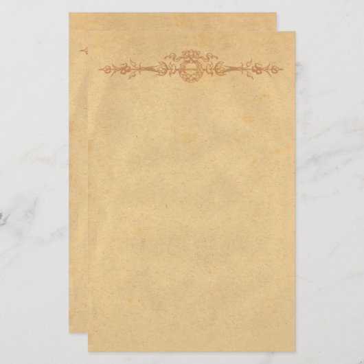 古い羊皮紙(オーナメント文房具) 便箋 (正面/裏面)