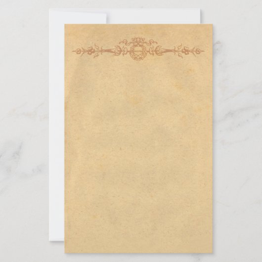 古い羊皮紙(オーナメント文房具) 便箋 (正面)
