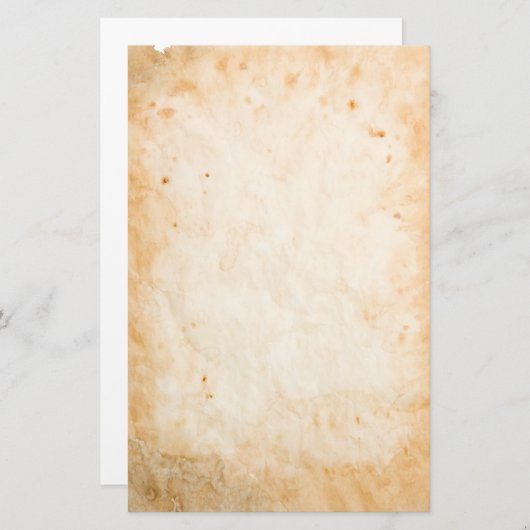 古い羊皮紙、グランジなスタイルの文房具 便箋 (正面/裏面)