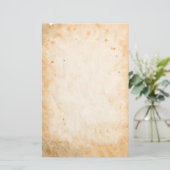 古い羊皮紙、グランジなスタイルの文房具 便箋 (スタンド正面)