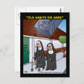 「古い習慣は死ぬ懸命」 ポストカード (正面/裏面)