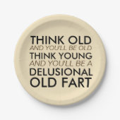 古い考えれば古いです ペーパープレート (正面)