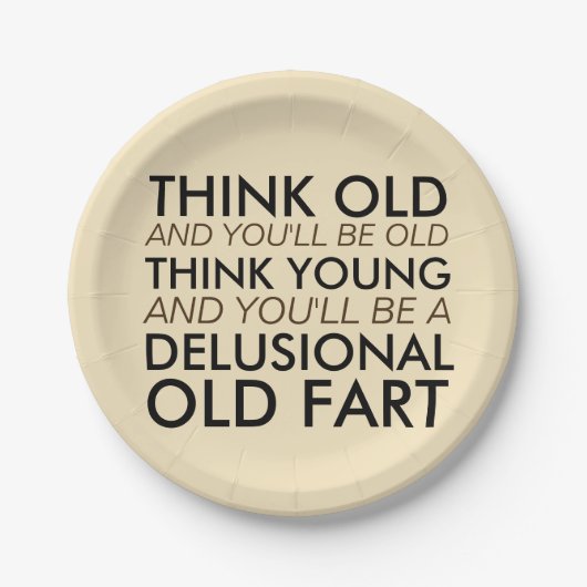 古い考えれば古いです ペーパープレート (正面)