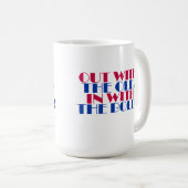 古い者と出て行け、古い者と出はっきりしたて！ コーヒーマグカップ (正面右)