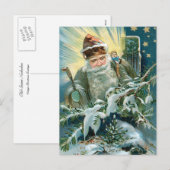 古い聖者ニコラス シーズンポストカード (正面/裏面)