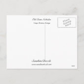 古い聖者ニコラス シーズンポストカード (裏面)