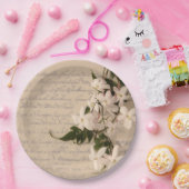 古い脚本のジャスミン ペーパープレート (パーティー)