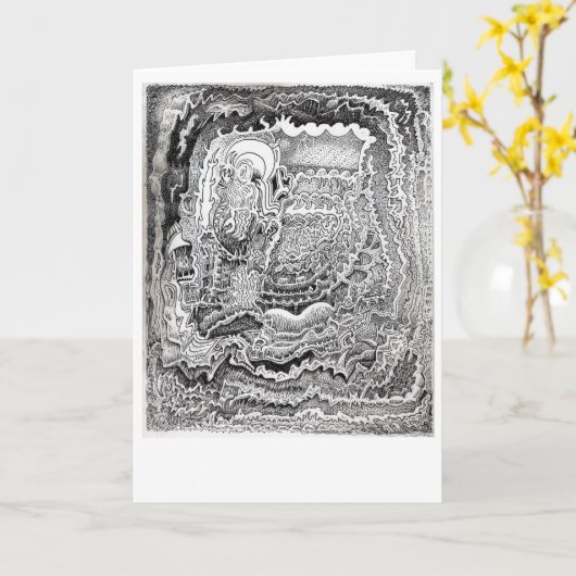 古い脳からの思い出 カード (黄色い花)