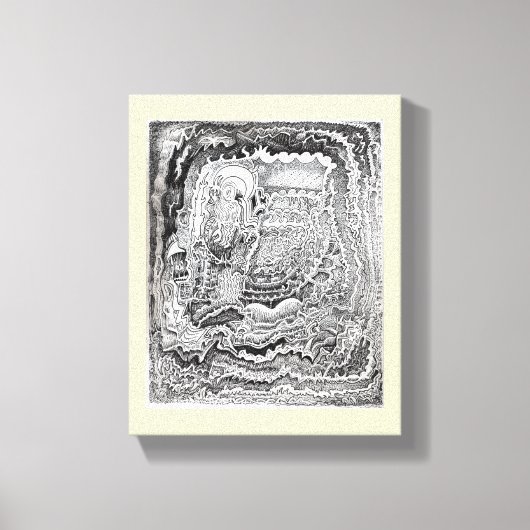 古い脳からの思い出 キャンバスプリント (正面)