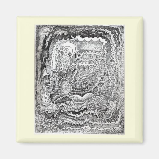 古い脳からの思い出 マグネット (正面)