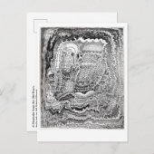 古い脳のはがきに書かれたメモ ポストカード (正面/裏面)