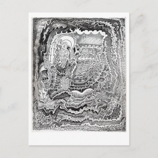 古い脳のはがきに書かれたメモ ポストカード (正面)