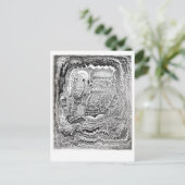 古い脳のはがきに書かれたメモ ポストカード (スタンド正面)