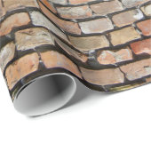 古い腐ったレンガの壁 ラッピングペーパー (ロールコーナー)