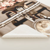 古い自転車と花ぼやけがバックグラウンドで シェルパブランケット (3/4)