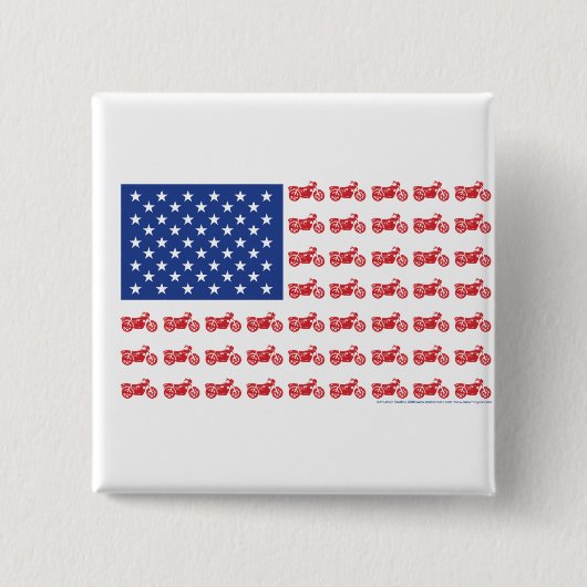 古い自転車の旗2ティー 缶バッジ (正面)