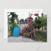 古い自転車はがき ポストカード (正面/裏面)