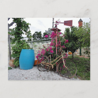 古い自転車はがき ポストカード