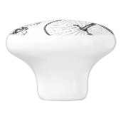 古い自転車ファッションドのカスタムの背景色 セラミックノブ (側面)