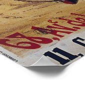 古い自転車ポスター ポスター (角)