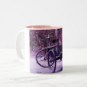古い自転車マグ ツートーンマグカップ (正面左)