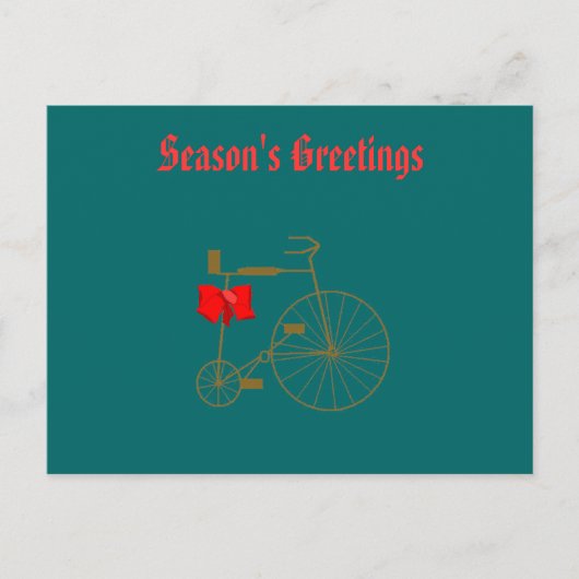 古い自転車 シーズンポストカード (正面)