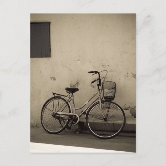 古い自転車 ポストカード (正面)