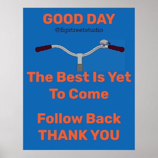 古い自転車、追加または編集文字ポスター ポスター (正面)