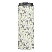 古い航海のセーラータトゥーパターン（の模様が）ある タンブラー (裏面)