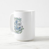 古い船員のいかりポスター コーヒーマグカップ (正面左)