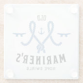 古い船員ポスター ガラスコースター (裏面)