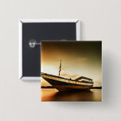 古い船|バリ島、インドネシアの体 缶バッジ (正面&裏面)