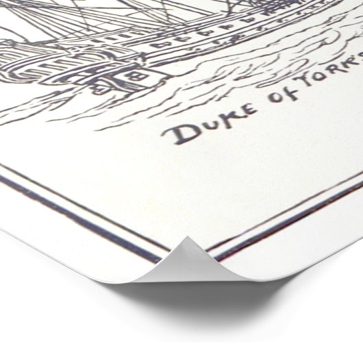 古い船 ポスター (角)