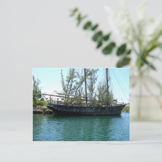 古い船 ポストカード (スタンド正面)